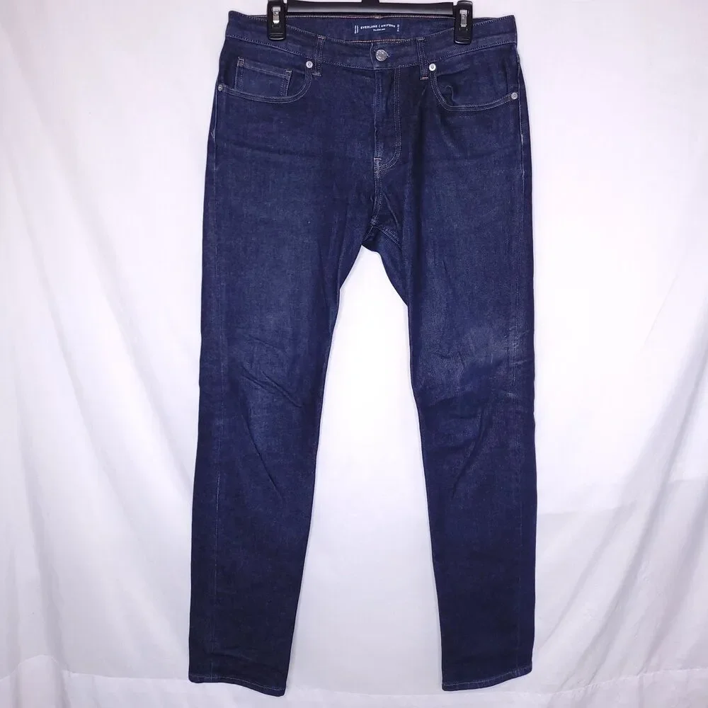 Everlane Uniform Jeans Mens 31x32 Slim Dark Wash